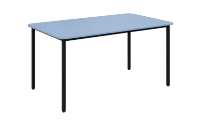 JSBR 150N Jídelní stůl 1500 x 900 mm, deska blankyt / podnož černá